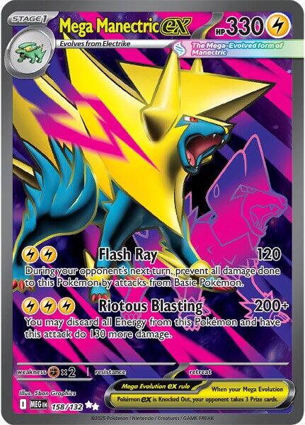 Mega Manectric ex (158/132) [Mega Evolution: Base Set] - Pokémon - Card Brawlers | Quebec | Canada |