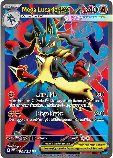 Mega Lucario ex (160/132) [Mega Evolution: Base Set] - Pokémon - Card Brawlers | Quebec | Canada |