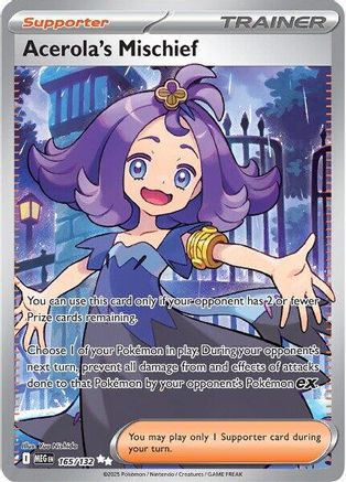 Acerola's Mischief (165/132) [Mega Evolution: Base Set] - Pokémon - Card Brawlers | Quebec | Canada |