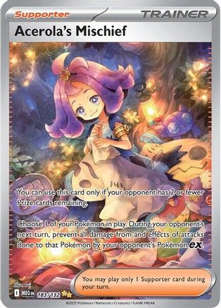 Acerola's Mischief (183/132) [Mega Evolution: Base Set] - Pokémon - Card Brawlers | Quebec | Canada |