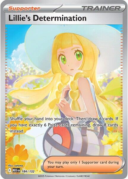 Lillie's Determination (184/132) [Mega Evolution: Base Set] - Pokémon - Card Brawlers | Quebec | Canada |