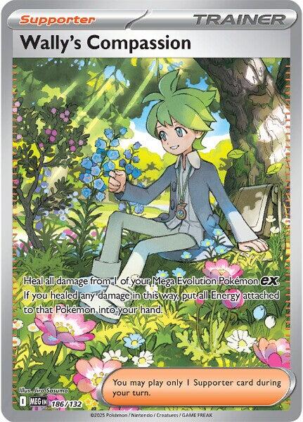 Wally's Compassion (186/132) [Mega Evolution: Base Set] - Pokémon - Card Brawlers | Quebec | Canada |