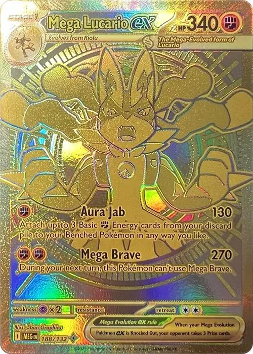 Mega Lucario ex (188/132) [Mega Evolutions: Base Set] - Pokémon - Card Brawlers | Quebec | Canada |