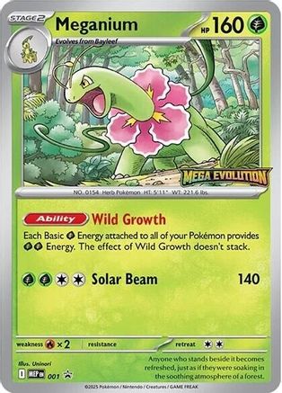 Meganium (001) [Mega Evolution Promo] - Pokémon - Card Brawlers | Quebec | Canada |