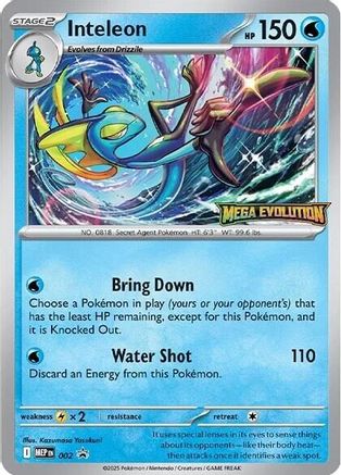 Inteleon (002) [Mega Evolution Promo] - Pokémon - Card Brawlers | Quebec | Canada |