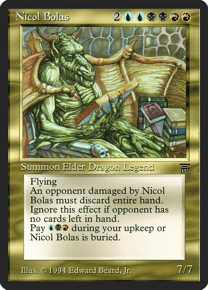 Nicol Bolas [Legends] - Magic: The Gathering - Card Brawlers | Quebec | Canada |