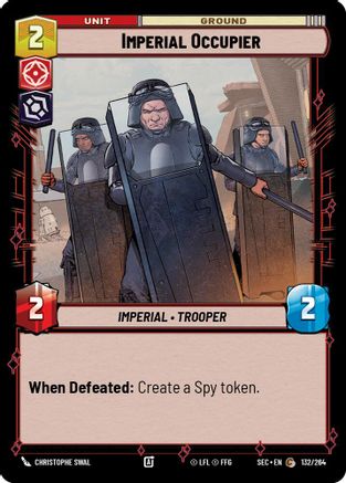 Imperial Occupier (132/264) (132/264) [Secrets of Power] - Fantasy Flight Games - Card Brawlers | Quebec | Canada |