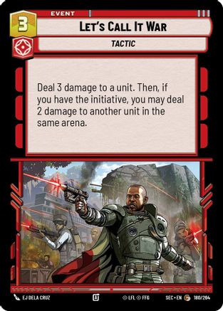 Let's Call It War (180/264) (180/264) [Secrets of Power] - Fantasy Flight Games - Card Brawlers | Quebec | Canada |