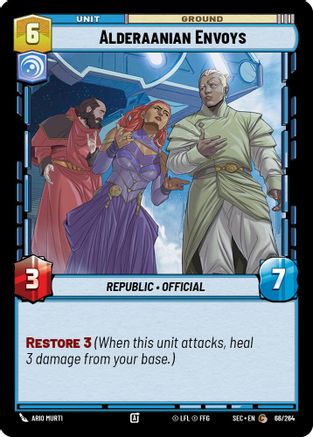 Alderaanian Envoys (66/264) (66/264) [Secrets of Power] - Fantasy Flight Games - Card Brawlers | Quebec | Canada |