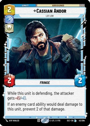 Cassian Andor (42/264) - Lay Low (42/264) [Secrets of Power] - Fantasy Flight Games - Card Brawlers | Quebec | Canada |