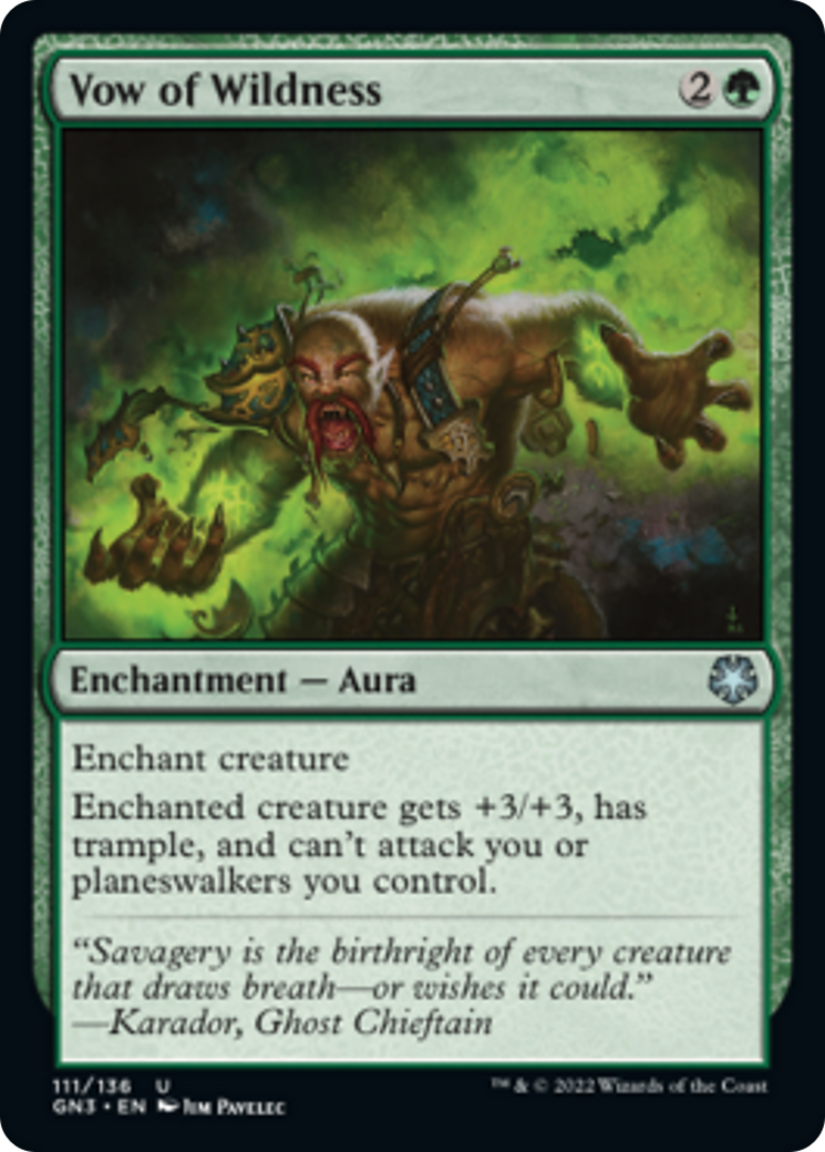 Vow of Wildness [Game Night: Free-for-All] - Magic: The Gathering - Card Brawlers | Quebec | Canada |