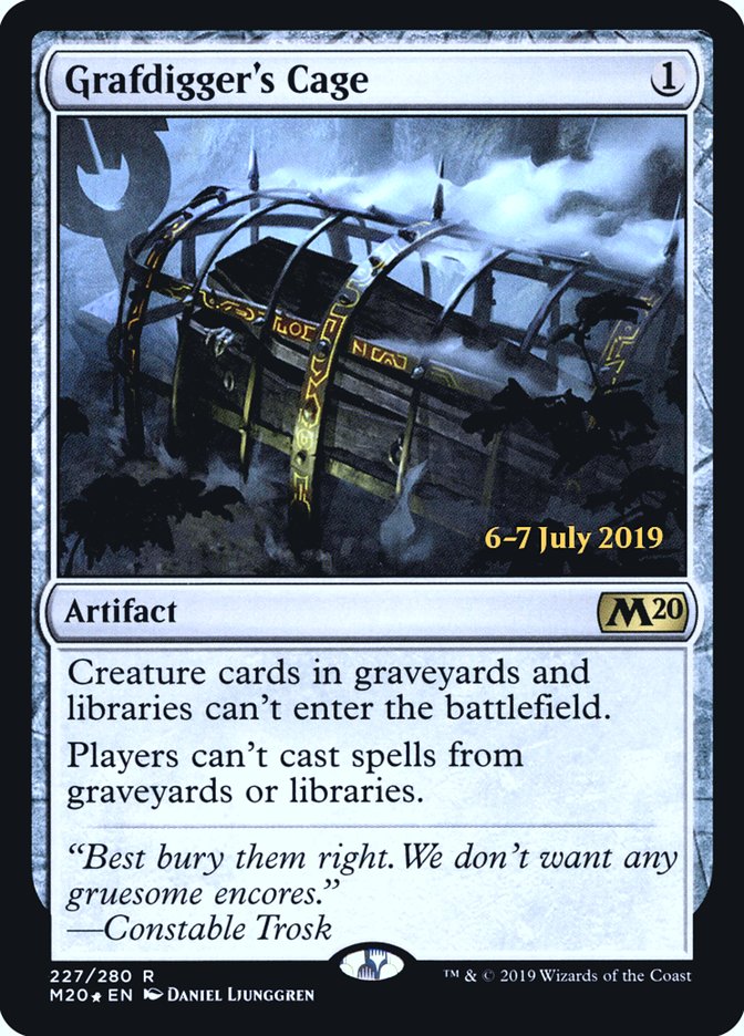 Grafdigger's Cage [Core Set 2020 Prerelease Promos] - Magic: The Gathering - Card Brawlers | Quebec | Canada |