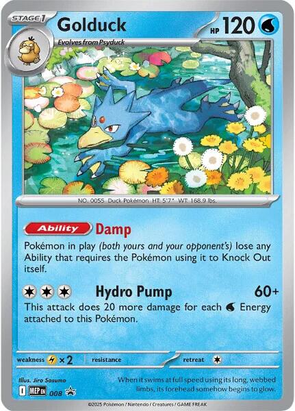 Golduck (008) [Mega Evolution Promo] - Pokémon - Card Brawlers | Quebec | Canada |