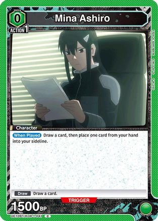 Mina Ashiro (041) (Box Topper Foil) (UE12BT/KJ8-1-041) - UE12BT Kaiju No 8 Foil