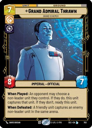 Grand Admiral Thrawn (193/264) - Grand Schemer (193/264) [Secrets of Power] - Fantasy Flight Games - Card Brawlers | Quebec | Canada |