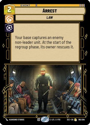 Arrest (195/264) (195/264) [Secrets of Power] - Fantasy Flight Games - Card Brawlers | Quebec | Canada |