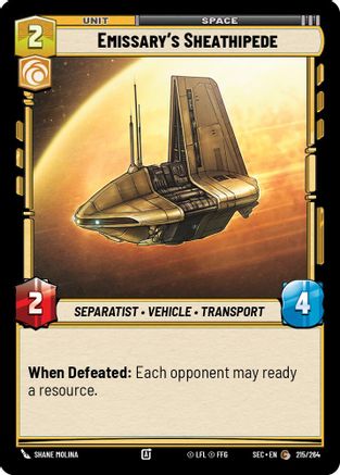 Emissary's Sheathipede (215/264) (215/264) [Secrets of Power] - Fantasy Flight Games - Card Brawlers | Quebec | Canada |