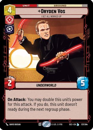 Dryden Vos (137/264) - I Get All Worked Up (137/264) [Secrets of Power] - Fantasy Flight Games - Card Brawlers | Quebec | Canada |