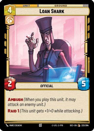 Loan Shark (222/264) (222/264) [Secrets of Power] - Fantasy Flight Games - Card Brawlers | Quebec | Canada |