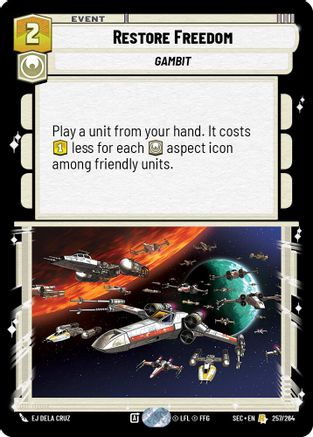 Restore Freedom (257/264) (257/264) [Secrets of Power] - Fantasy Flight Games - Card Brawlers | Quebec | Canada |
