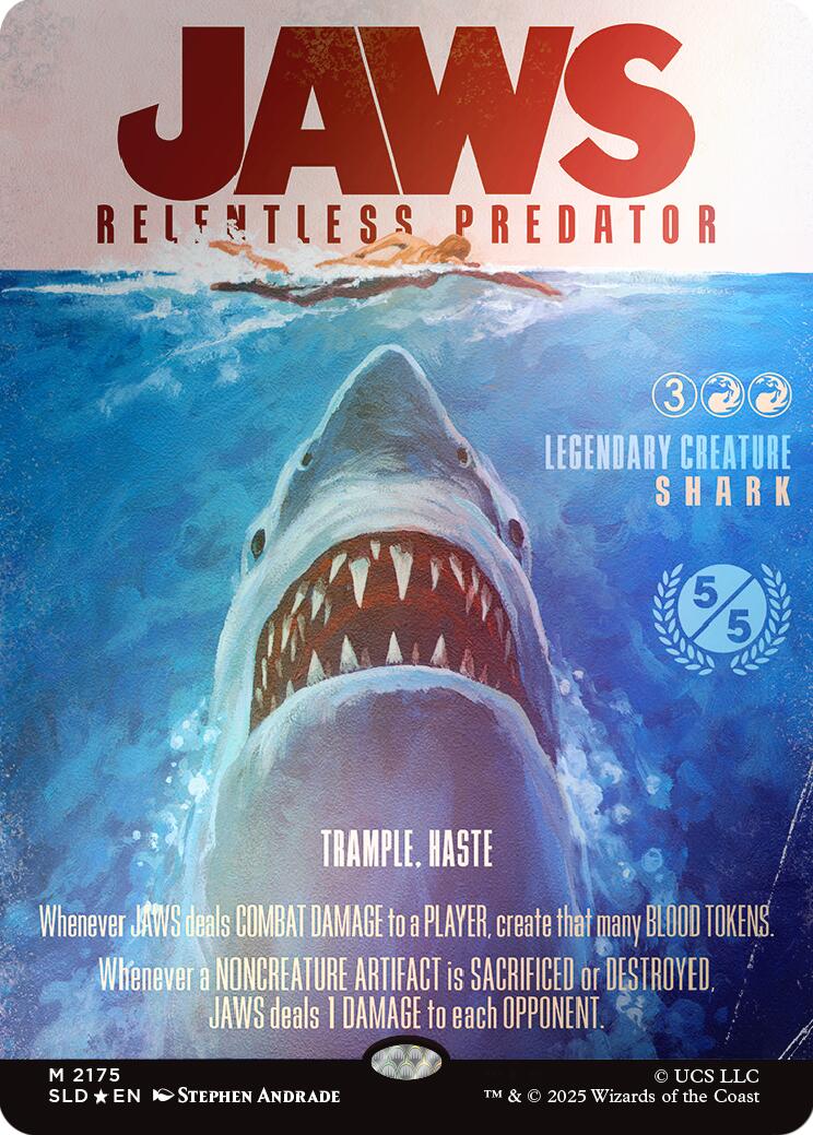 Jaws, Relentless Predator (Rainbow Foil) [Secret Lair Drop Series] - Magic: The Gathering - Card Brawlers | Quebec | Canada |
