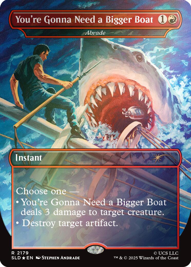 You're Gonna Need a Bigger Boat - Abrade (Rainbow Foil) [Secret Lair Drop Series] - Magic: The Gathering - Card Brawlers | Quebec | Canada |