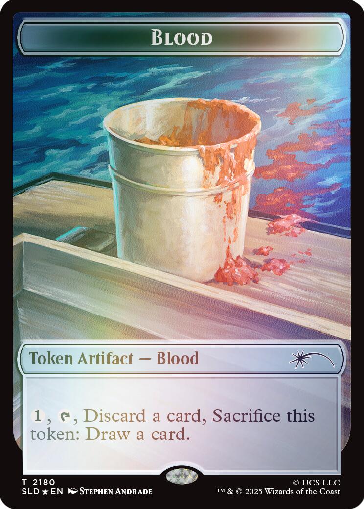 Blood Token (Rainbow Foil) [Secret Lair Drop Series] - Magic: The Gathering - Card Brawlers | Quebec | Canada |
