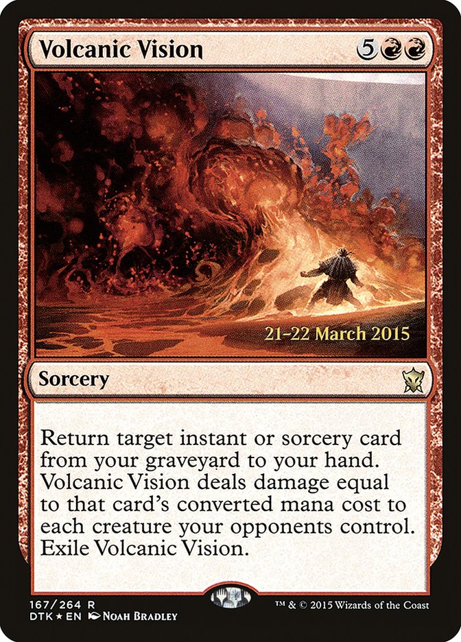 Volcanic Vision [Dragons of Tarkir Prerelease Promos] - Magic: The Gathering - Card Brawlers | Quebec | Canada |