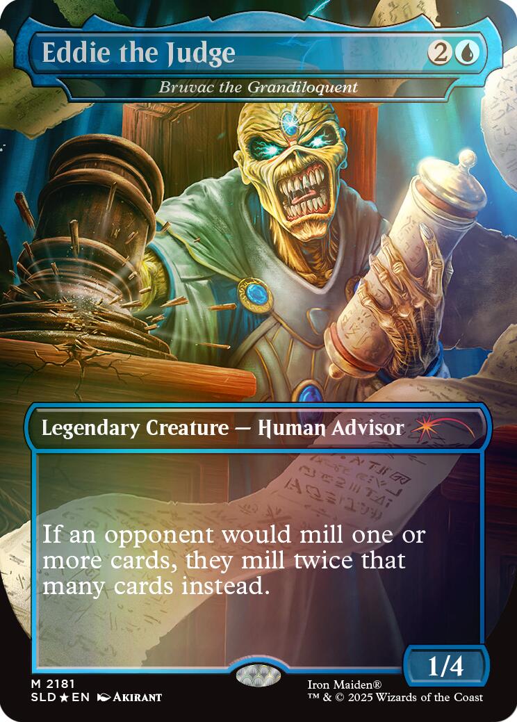 Eddie the Judge - Bruvac the Grandiloquent (Rainbow Foil) [Secret Lair Drop Series] - Magic: The Gathering - Card Brawlers | Quebec | Canada |