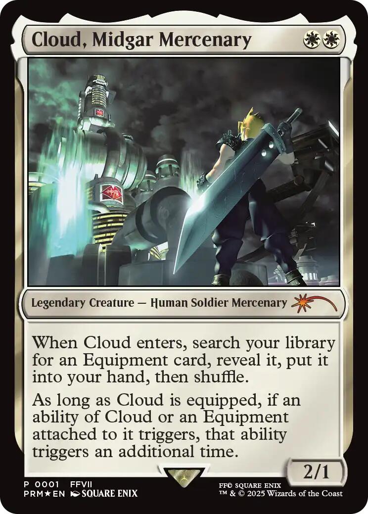 Cloud, Midgar Mercenary (Borderless) [Pro Tour Promos] - Magic: The Gathering - Card Brawlers | Quebec | Canada |