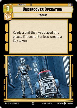 Undercover Operation (236/264) (236/264) [Secrets of Power] - Fantasy Flight Games - Card Brawlers | Quebec | Canada |