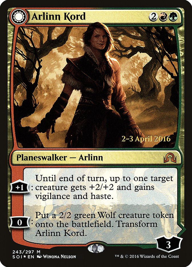 Arlinn Kord // Arlinn, Embraced by the Moon [Shadows over Innistrad Prerelease Promos] - Magic: The Gathering - Card Brawlers | Quebec | Canada |