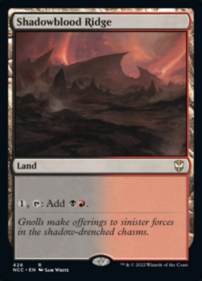 Shadowblood Ridge [Streets of New Capenna Commander] - Magic: The Gathering - Card Brawlers | Quebec | Canada |
