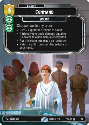 Command (122) (122) [Sector and Regional Promos: Season 1] - Fantasy Flight Games - Card Brawlers | Quebec | Canada |