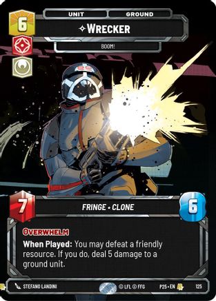 Wrecker - Boom! (125) (125) [Sector and Regional Promos: Season 1] - Fantasy Flight Games - Card Brawlers | Quebec | Canada |