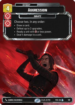 Aggression (126) (126) [Sector and Regional Promos: Season 1] - Fantasy Flight Games - Card Brawlers | Quebec | Canada |
