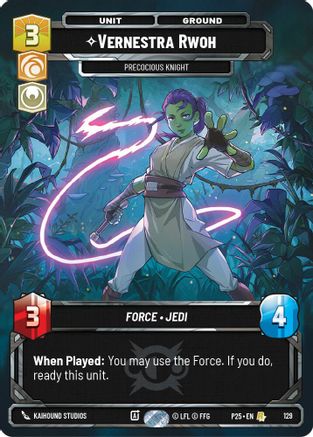 Vernestra Rwoh - Precocious Knight (129) (129) [Sector and Regional Promos: Season 1]