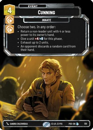 Cunning (130) (130) [Sector and Regional Promos: Season 1] - Fantasy Flight Games - Card Brawlers | Quebec | Canada |