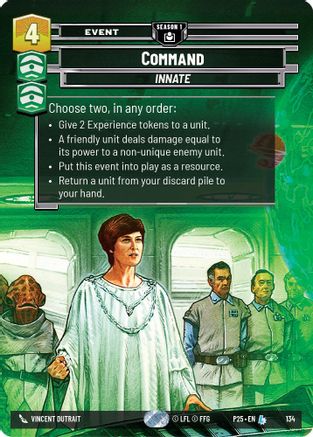 Command (134) (134) [Sector and Regional Promos: Season 1] - Fantasy Flight Games - Card Brawlers | Quebec | Canada |