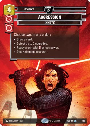 Aggression (138) (138) [Sector and Regional Promos: Season 1] - Fantasy Flight Games - Card Brawlers | Quebec | Canada |