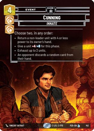 Cunning (142) (142) [Sector and Regional Promos: Season 1] - Fantasy Flight Games - Card Brawlers | Quebec | Canada |