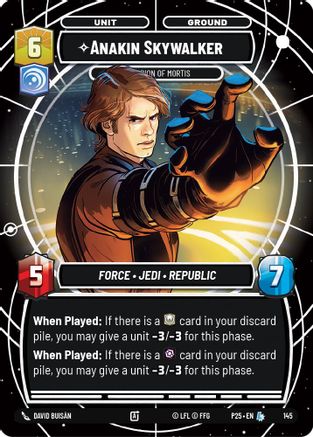 Anakin Skywalker - Champion of Mortis (145) (145) [Sector and Regional Promos: Season 1] - Fantasy Flight Games - Card Brawlers | Quebec | Canada |