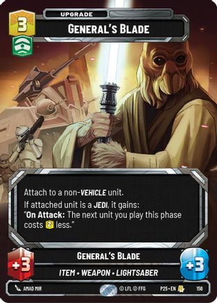 General's Blade (156) (156) [Sector and Regional Promos: Season 1] - Fantasy Flight Games - Card Brawlers | Quebec | Canada |