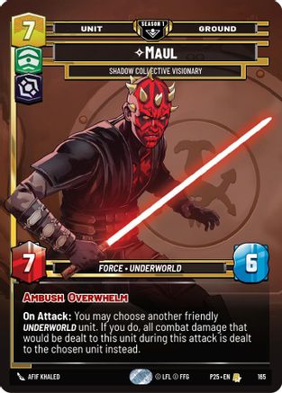 Maul - Shadow Collective Visionary (165) (165) [Sector and Regional Promos: Season 1] - Fantasy Flight Games - Card Brawlers | Quebec | Canada |