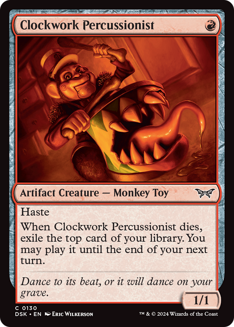 Clockwork Percussionist (0130) [Duskmourn: House of Horror] - Magic: The Gathering - Card Brawlers | Quebec | Canada |