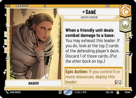 Sabe (17/264) - Queen's Shadow (17/264) [Secrets of Power] - Fantasy Flight Games - Card Brawlers | Quebec | Canada |