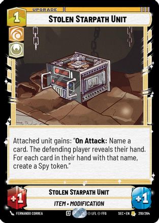 Stolen Starpath Unit (210/264) (210/264) [Secrets of Power] - Fantasy Flight Games - Card Brawlers | Quebec | Canada |