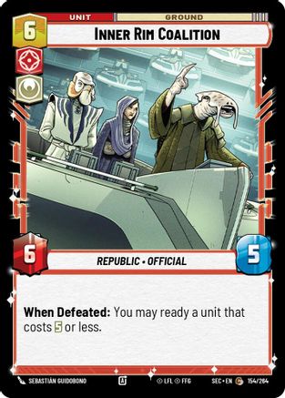 Inner Rim Coalition (154/264) (154/264) [Secrets of Power] - Fantasy Flight Games - Card Brawlers | Quebec | Canada |