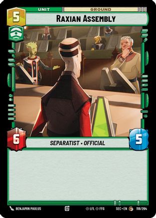 Raxian Assembly (118/264) (118/264) [Secrets of Power] - Fantasy Flight Games - Card Brawlers | Quebec | Canada |