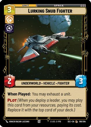 Lurking Snub Fighter (189/264) (189/264) [Secrets of Power] - Fantasy Flight Games - Card Brawlers | Quebec | Canada |